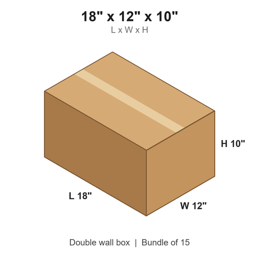 18x12x10 Double Wall Boxes