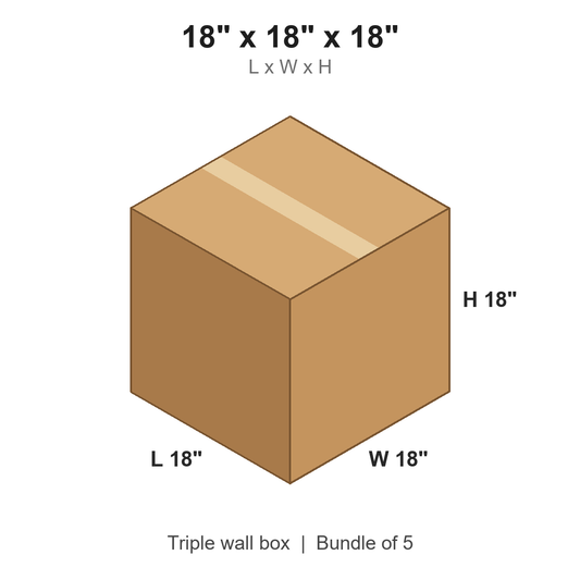 18x18x18 Triple Wall Boxes