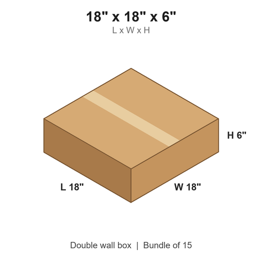 18x18x6 Double Wall Boxes