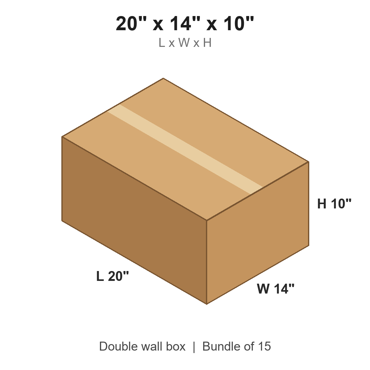 20x14x10 Double Wall Boxes