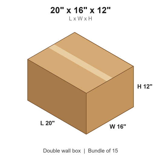 20x16x12 Double Wall Boxes