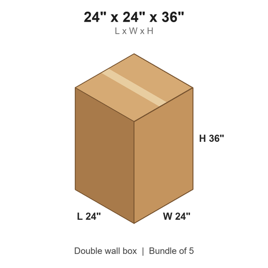24x24x36 Double Wall Boxes