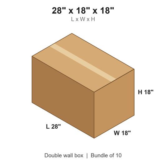 28x18x18 Double Wall Boxes