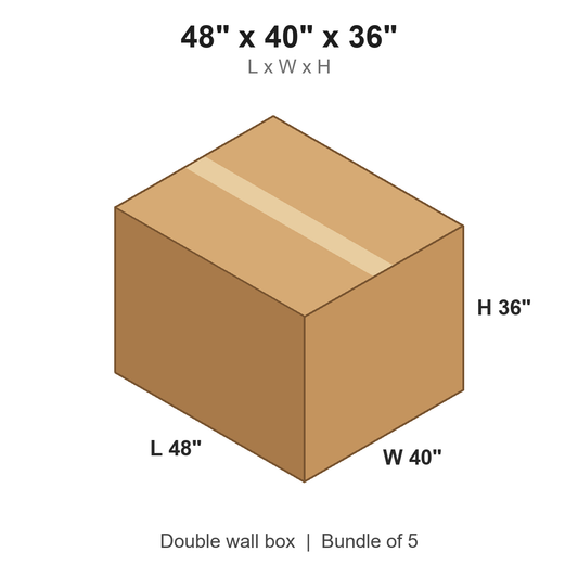 48x40x36 Heavy-Duty Double Wall Boxes