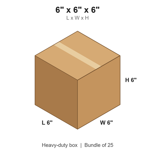 6x6x6 Heavy-Duty Boxes