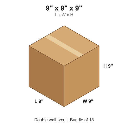 9x9x9 Double Wall Boxes