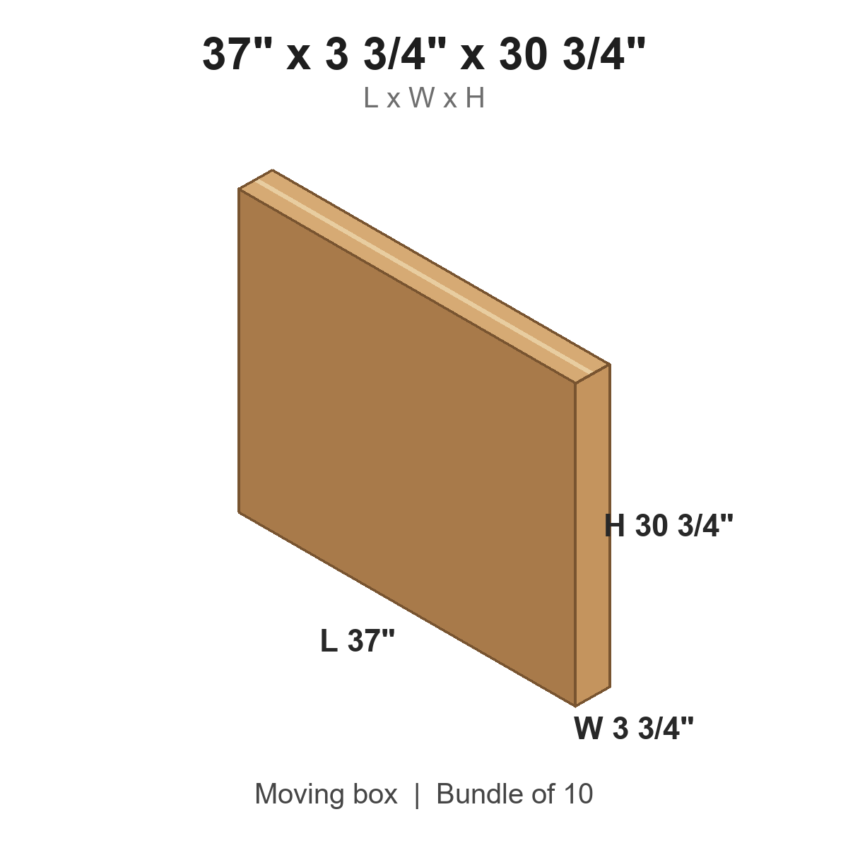 37x3.75x30.75 Inner Mirror Boxes
