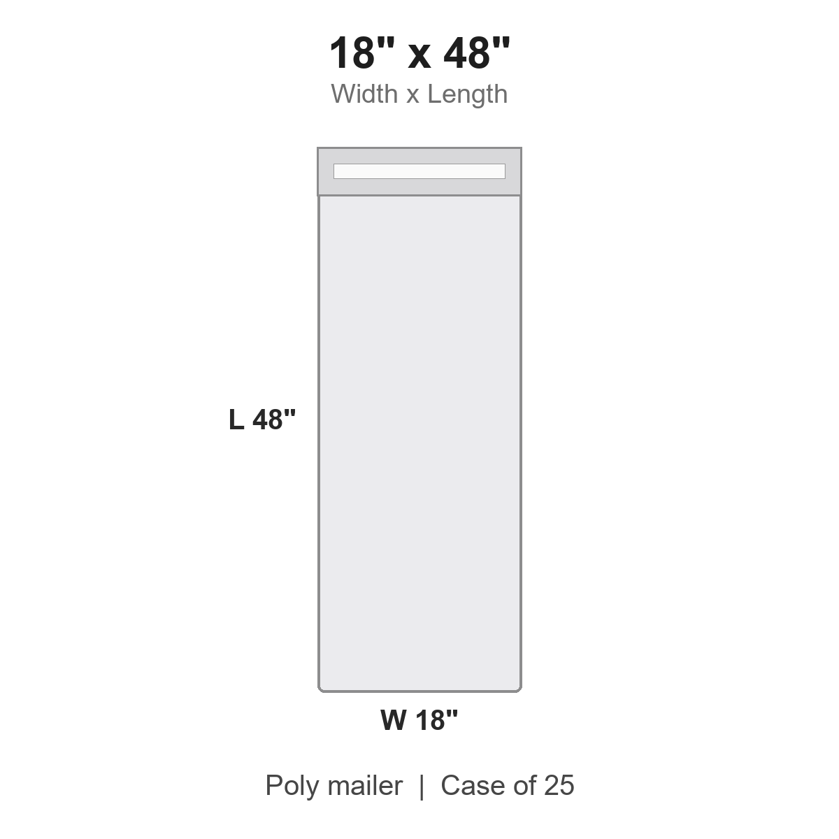 18" x 48" Poly Mailers
