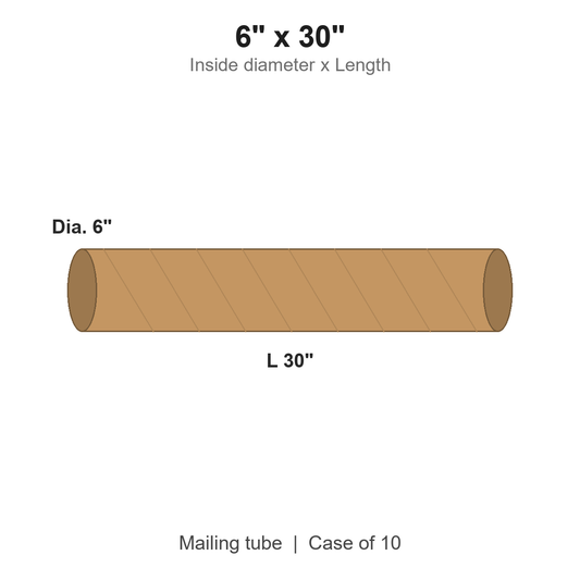 6" x 30" Kraft Mailing Tubes