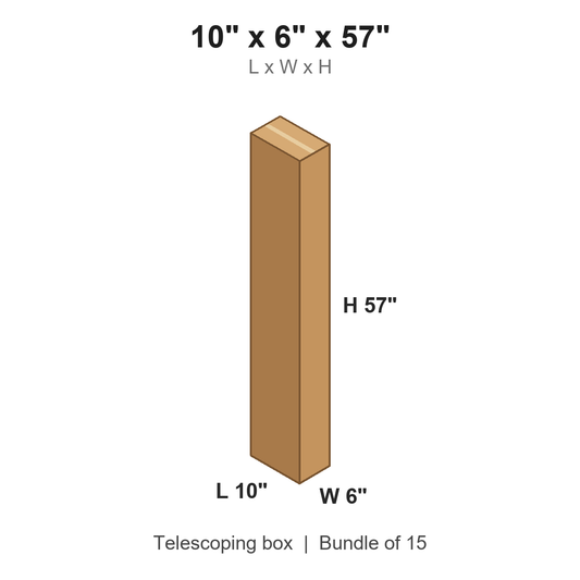 10x6x57 Telescoping Inner Boxes