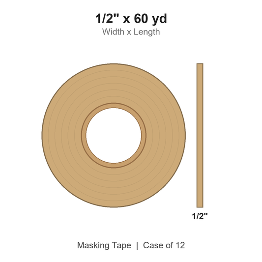 1/2" x 60 yd Masking Tape