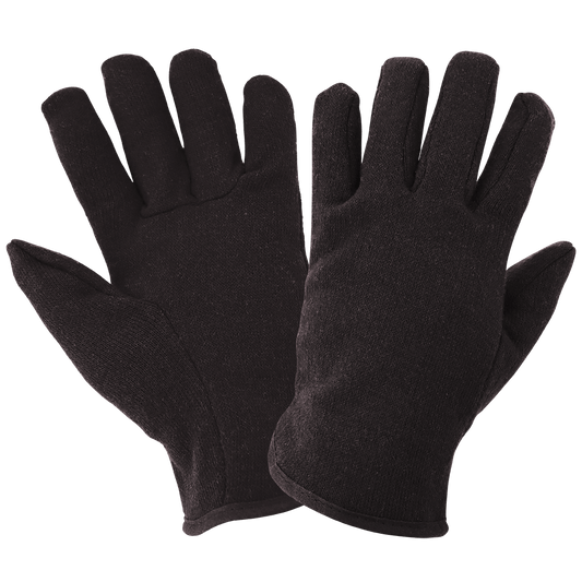 Red Lined Brown Jersey Gloves C10BJR (Case of 12 Dozen Pair)