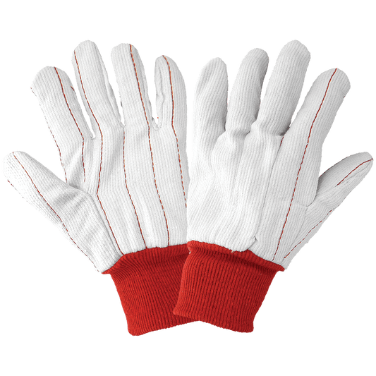 Cotton Cut / Sewn Gloves C18PCR (Case of 12 Dozen Pair)