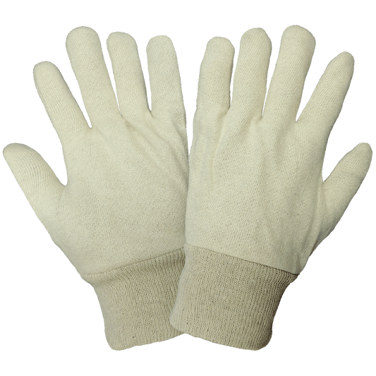 Cotton Cut / Sewn Gloves C80RJ-W (Case of 25 Dozen Pair)