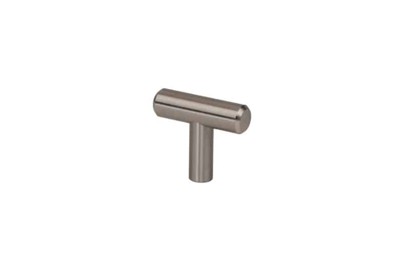 Steel T-Bar Knob — Brushed