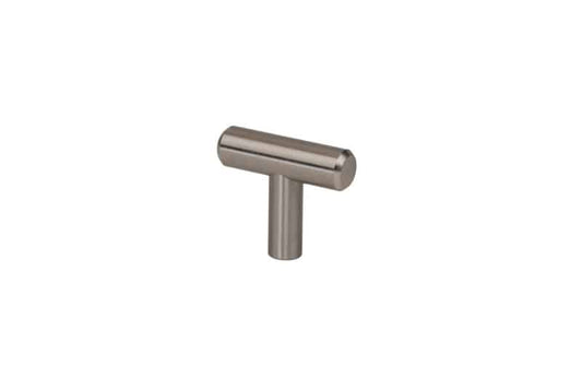 Steel T-Bar Knob — Brushed