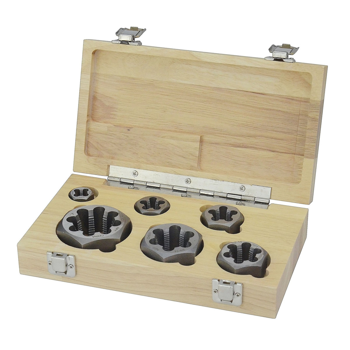 Drill America Carbon Steel NPT Hex Dies, DWTHXNPT-SET
