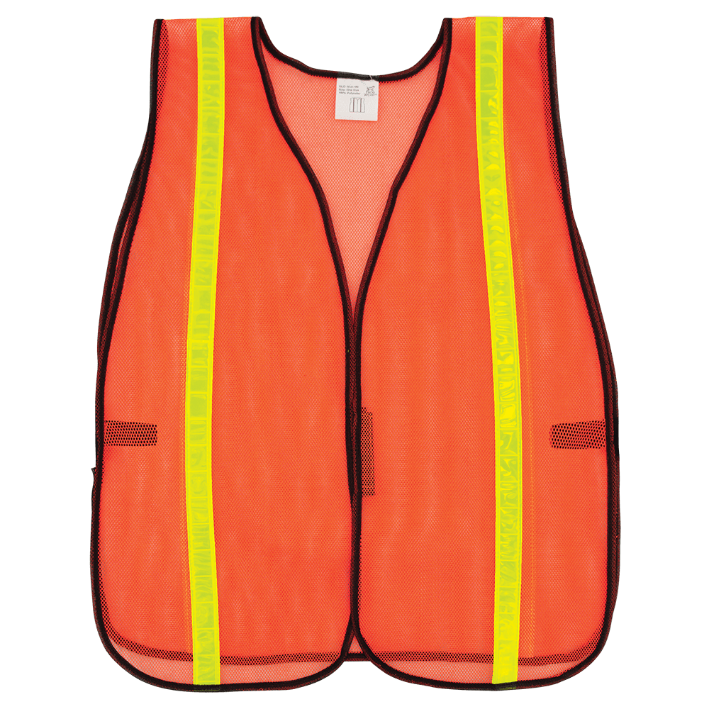 Safety Vest GLO-10-O-1IN (Case — 50 each)