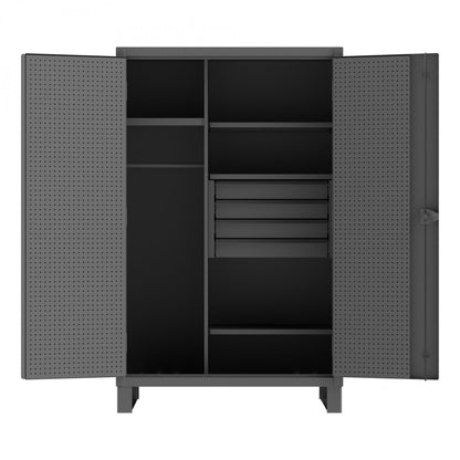 Durham Heavy Duty Wardrobe Cabinets With Pegboard Doors (HDWCP Series) - Image 1