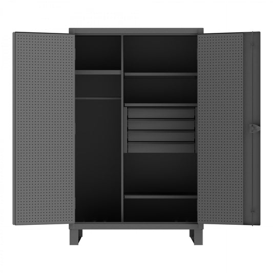 Durham Heavy Duty Wardrobe Cabinets With Pegboard Doors (HDWCP Series)