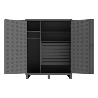 Durham Heavy Duty Wardrobe Cabinets With Pegboard Doors (HDWCP Series) - Image 2