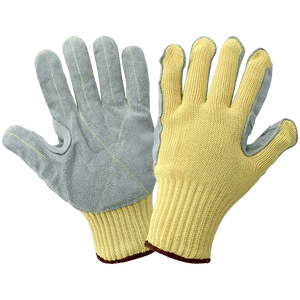 Aramid / Leather Face Gloves K300LFE (Dozen Pair)