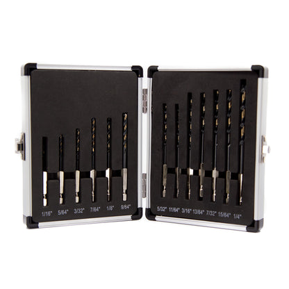 Drill America Black Oxide 118 Point, Fractional (D/AN Series), KFDHEX13-PC