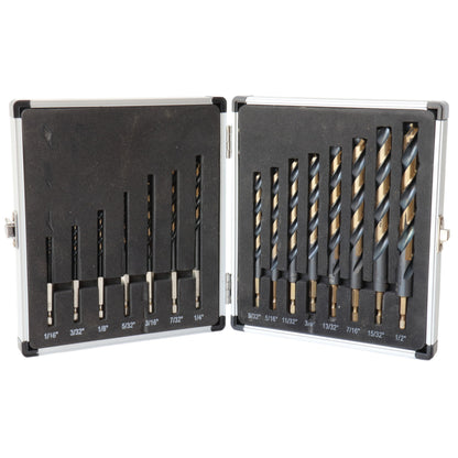 Drill America Black Oxide 118 Point, Fractional (D/AN Series), KFDHEX15-PC