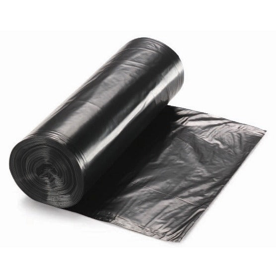 HD Liners 43x48 22 mic, 150/CTN, Coreless Rolls, Black