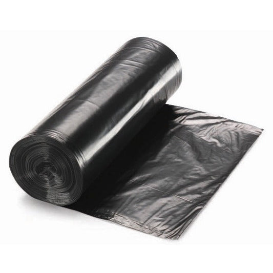 56 Gallon HD Liners 43x48 22 mic, 150/CTN, Coreless Rolls, Black - Pallet Qty