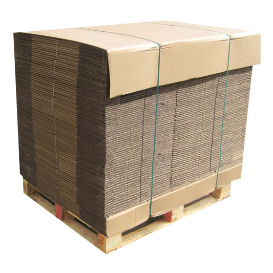 Pallet of corrugated boxes