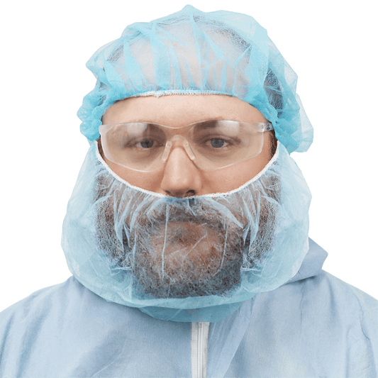 Disposable Non-Woven Beard Covers NW-PPBR18-B (Case of 1000 Each)