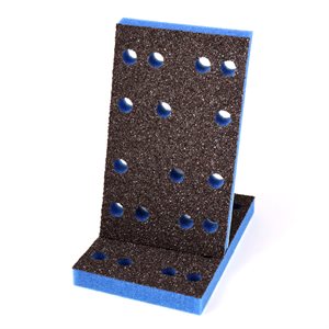 EKASILK PLUS 1 / 2 in. Sanding Sponge 3-1 / 8 x 5-1 / 4 x 14 Hole Medium Hook & Loop for Festool RTS 400