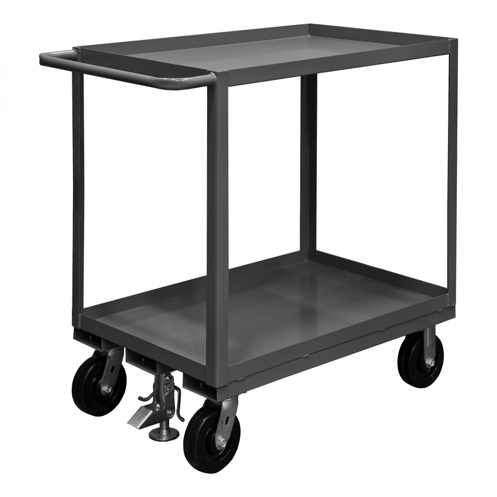 Durham 2 Shelf Stock Trucks With Floor Lock (RSC-FL Series) — Durham Manufacturing