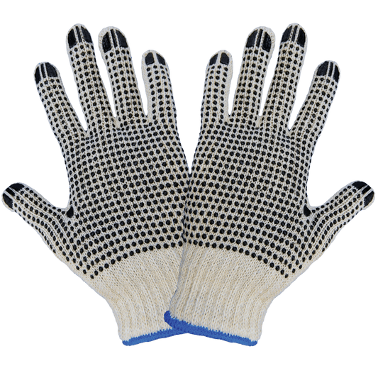 String Knit Dotted Gloves S55D2 (Case of 25 Dozen Pair)