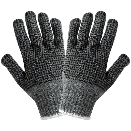 String Knit Dotted Gloves S65D2 (Case of 25 Dozen Pair)