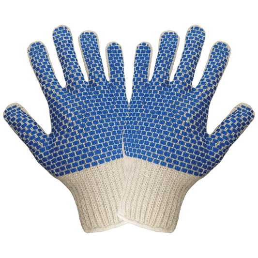 String Knit Dotted Gloves S66BB (Case of 25 Dozen Pair)