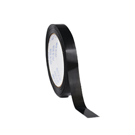 1/2" x 60 yds, Black Strapping Tape, 144 rls/cs