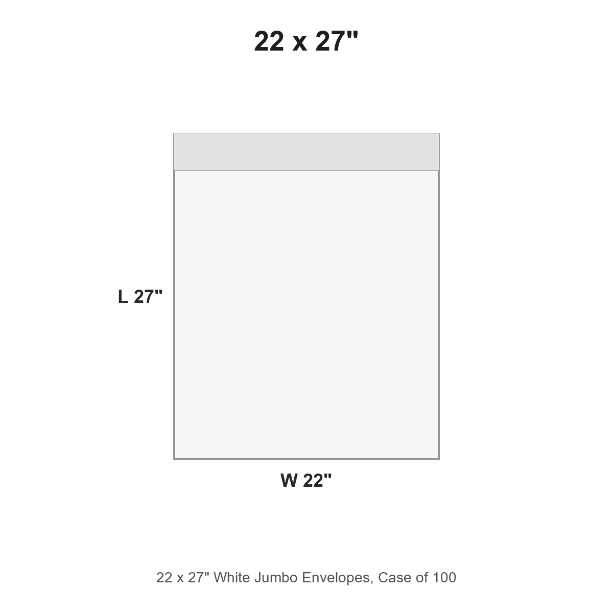 22 x 27" White Jumbo Envelopes