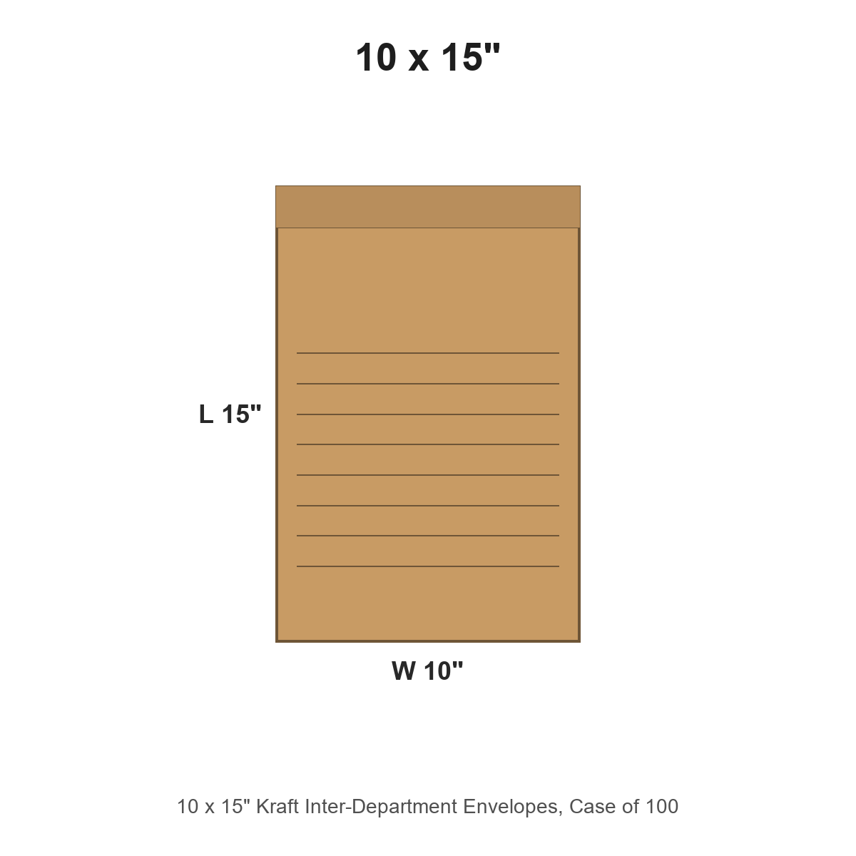 10 x 15" Kraft Inter-Department Envelopes