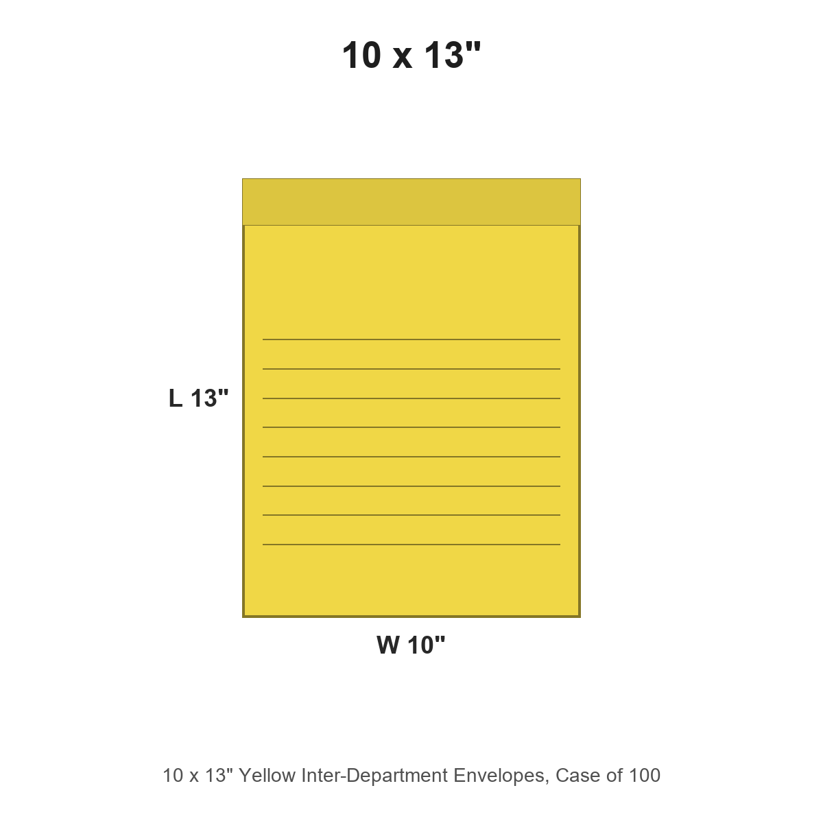 10 x 13" Yellow Inter-Department Envelopes