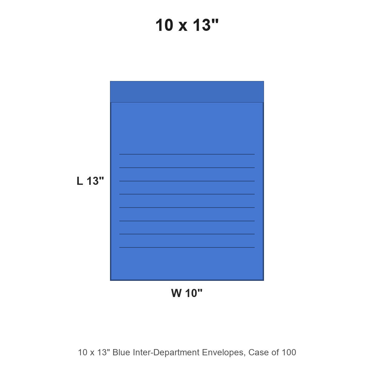 10 x 13" Blue Inter-Department Envelopes