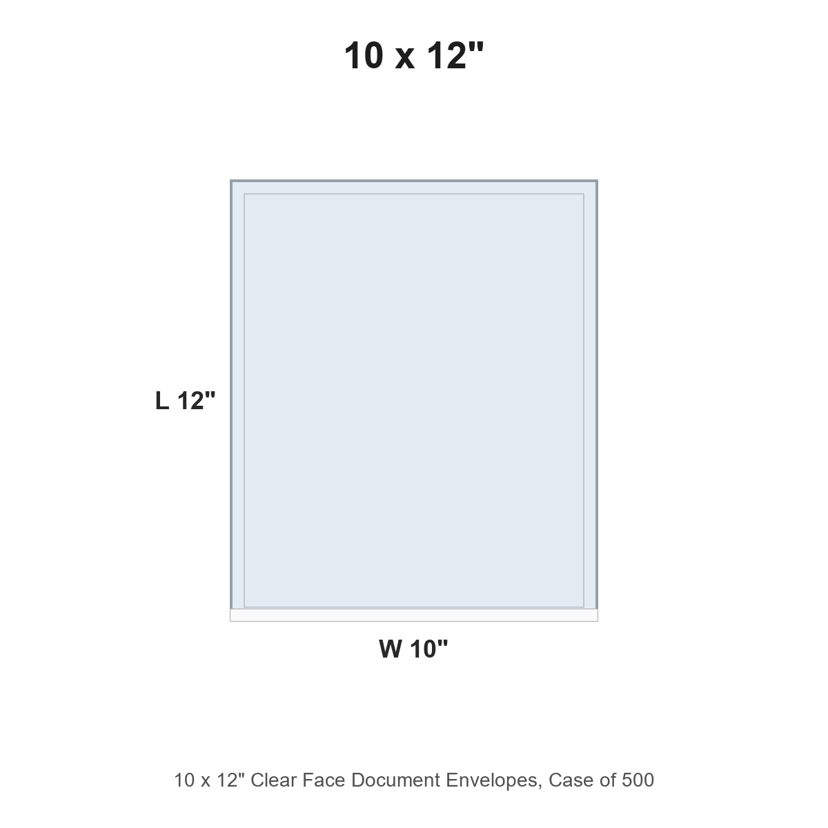 10 x 12" Clear Face Document Envelopes