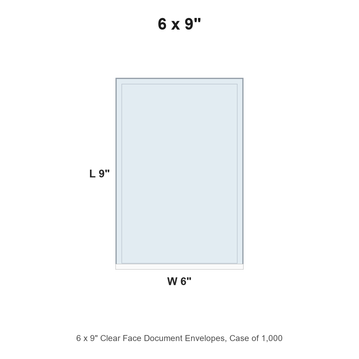 6 x 9" Clear Face Document Envelopes