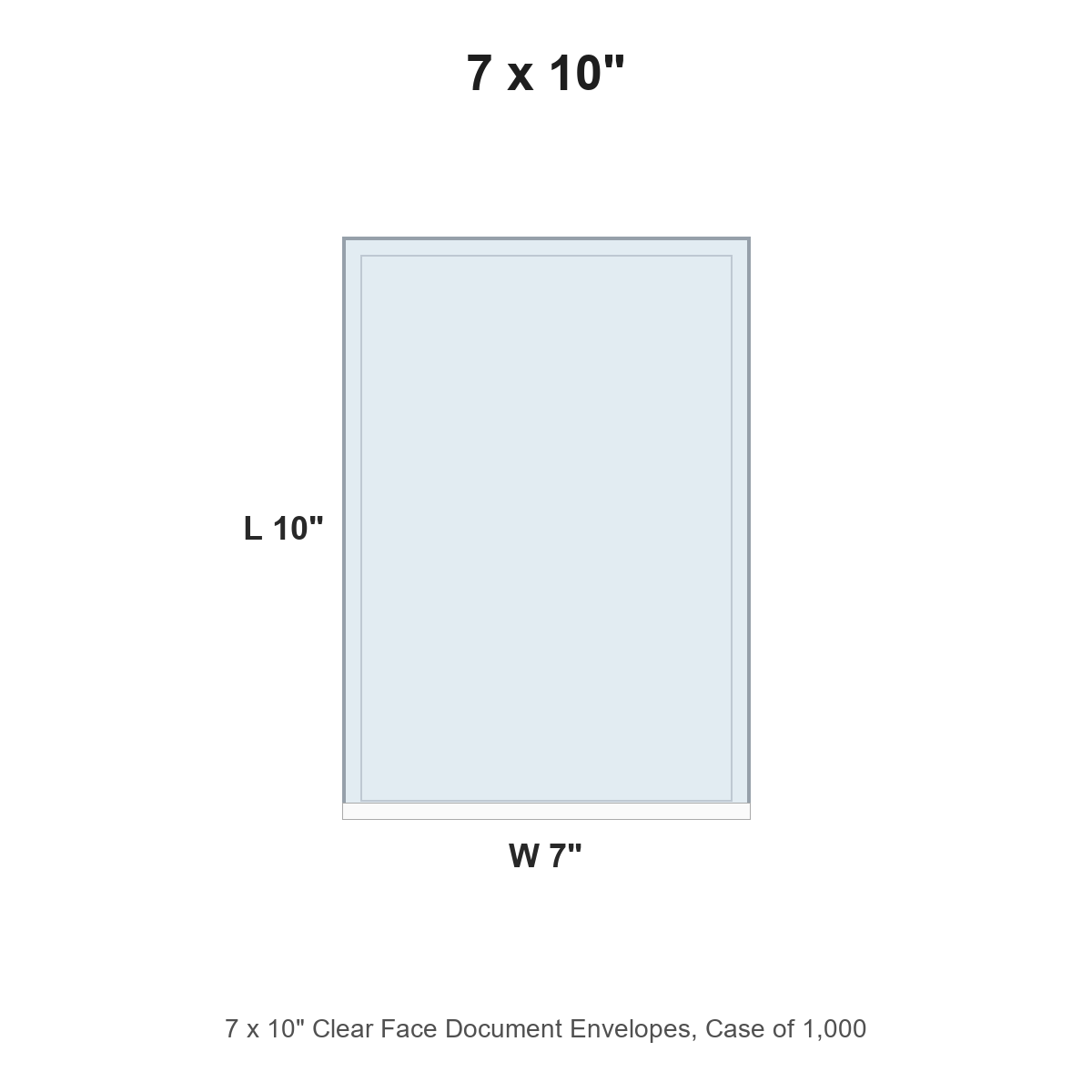 7 x 10" Clear Face Document Envelopes