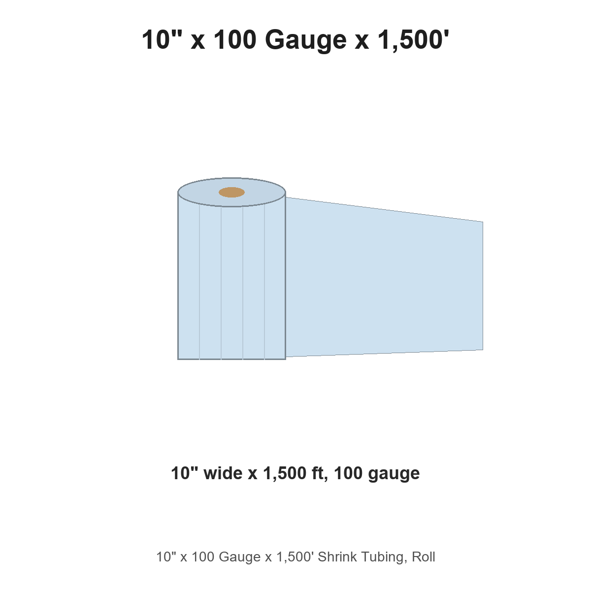 10" x 100 Gauge x 1,500' Shrink Tubing