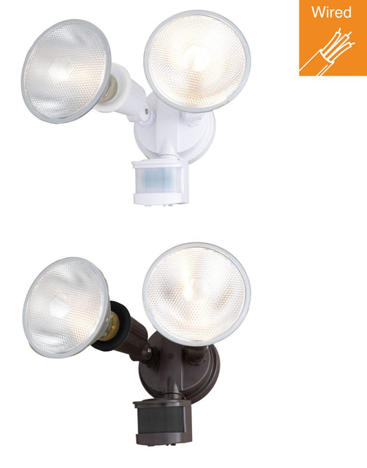Dualux Motion-Sensing Hardwired LED White Security Floodlight