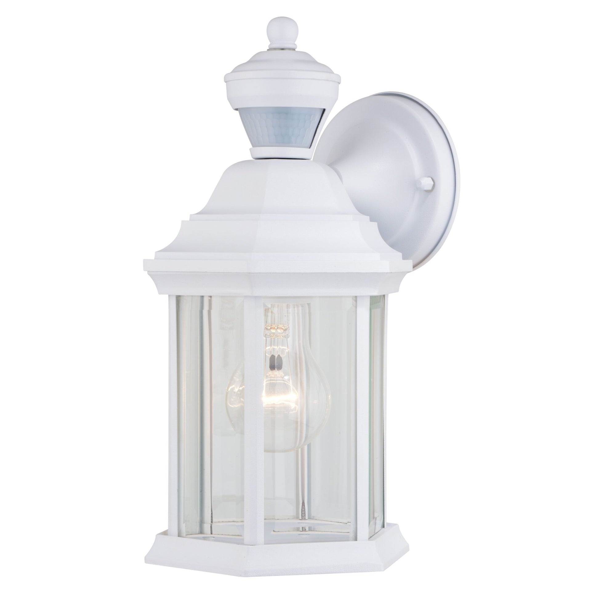 Dualux Motion-Sensing Hardwired LED White Porch Light