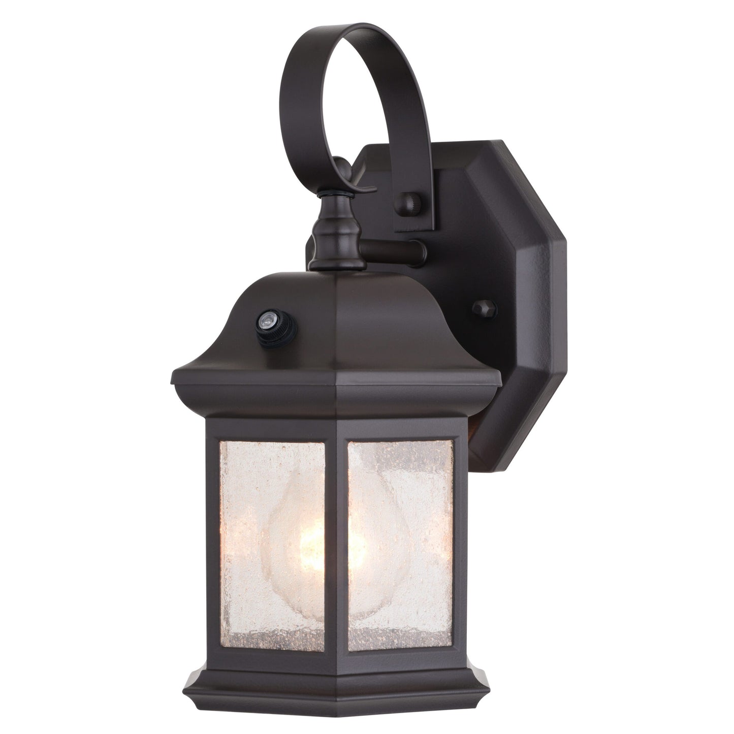 Dualux Dusk to Dawn Hardwired LED Bronze Porch Light