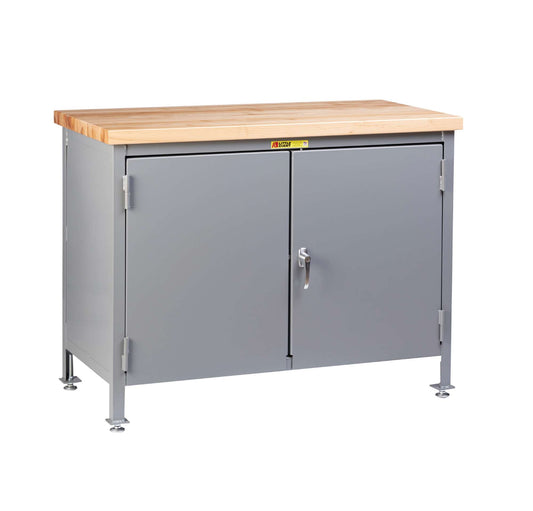 Little Giant 12-Gauge Work Center Cabinets with Butcher Block Top (WTC Series)